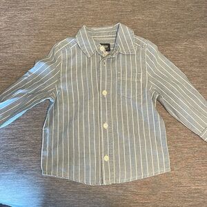Never worn blue and white strip Oshkosh button down